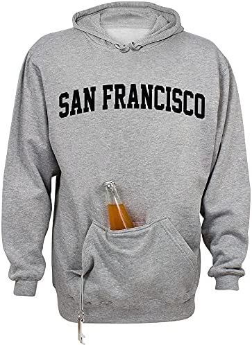 San Diego College Style Beer Holder Tailgate Hoodie Sweatshirt Unisex