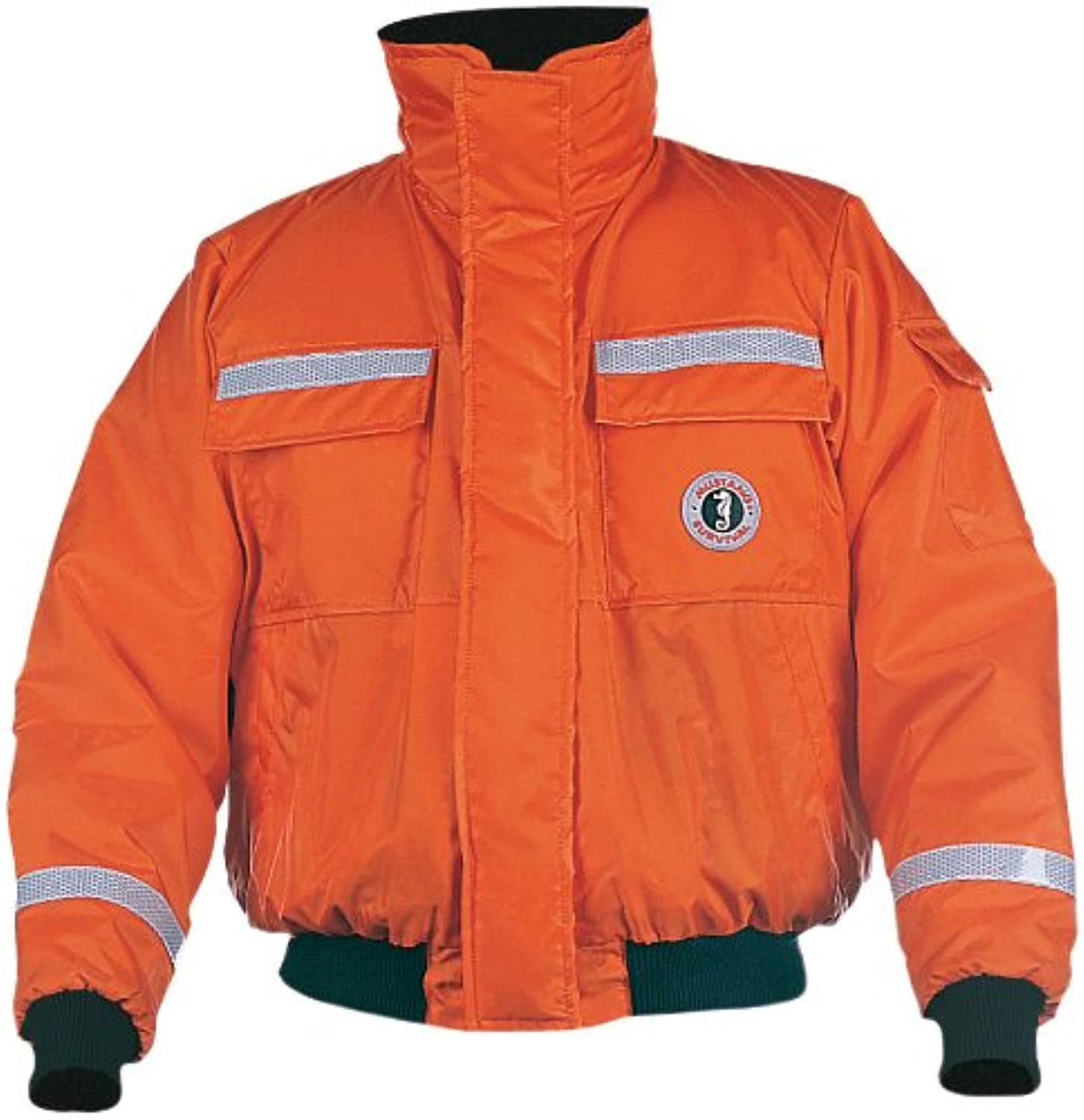 Mustang Survival Classic Bomber Jacket (Orange, Small)