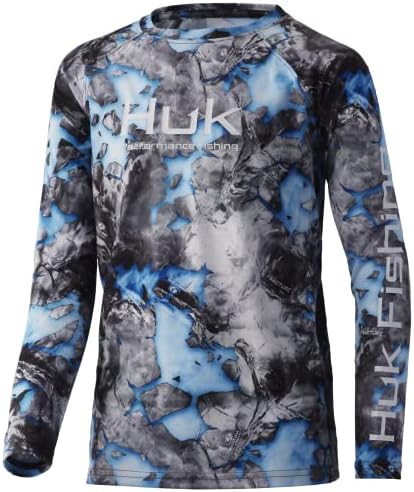 HUK Kids’ Pursuit Camo Long Sleeve Performance Shirt