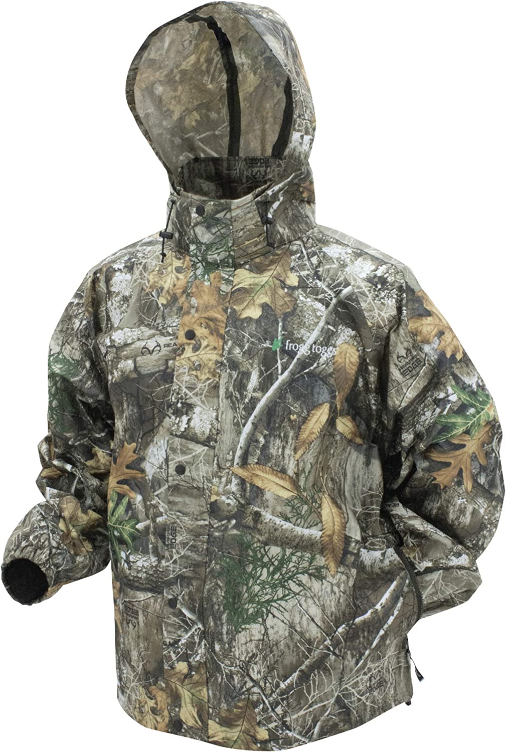 FROGG TOGGS Men’s Standard Classic Pro Action Waterproof Breathable Rain Jacket, Realtree Edge, Small