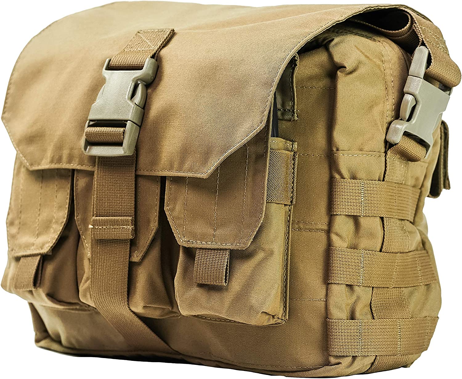 T3 Bolt Bag, Security personel Sling Bag, Tactical Shoulder Bag for Hunting and Hiking, Heavy-Duty Grab-and-Go Bag, 12-Inch Shoulder Drop, Coyote Tan