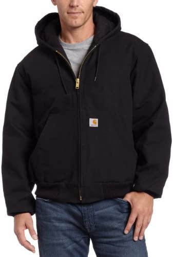 Carhartt Men’s Loose Fit Firm Duck Insulated Flannel-Lined Active Jacket