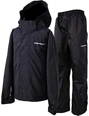 Acme Projects Rain Suit (Jacket + Pants), 100% Waterproof, Breathable, Taped Seam, 10000mm/3000gm, YKK Zipper
