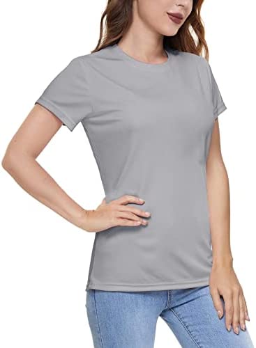 BIYLACLESEN Women’s Short Sleeve T-Shirts UPF 50+ Sun Protection Quick Dry Performance Athletic Shirts Hiking Runing Fishing