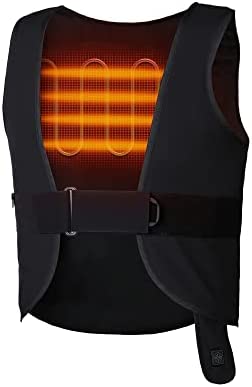 ORORO [Upgraded Battery] Adjustable Heated Vest for Men and Women, Electric Vest Base Layer with Battery Pack