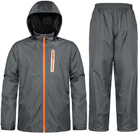 Ourcan Rain Suits for Man Women Waterproof Lightweight Rain Gear Rain Coats Breathable Jacket Pants for Golf, Fishing,Hiking