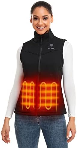 ORORO Women’s Heated Vest with Battery – Electric Fleece Vest Base Layer