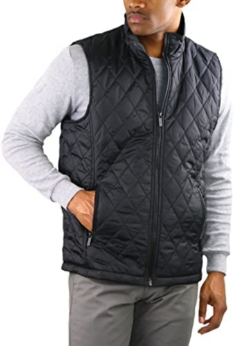 ToBeInStyle Men’s Lightweight Layering Insulating Zip Up Puffer Vest