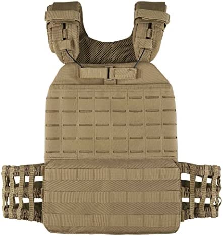 PETAC GEAR Tactical Adjustable Vest Combat Modular Vests Fully Molle with 3D Mesh Liner