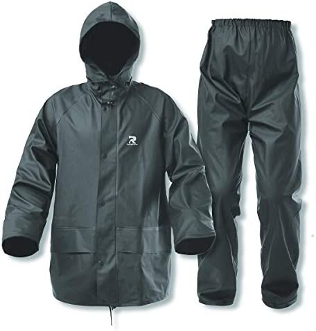 RainRider Rain Suits for Men Women Waterproof Heavy Duty Raincoat Fishing Rain Gear Jacket and Pants Hideaway Hood
