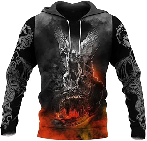 Stylelio – ‌‌‌3D Tattoo And Dungeon Dragon Black Style Hoodie 3D Hoodie Unisex Full Size S-5XL