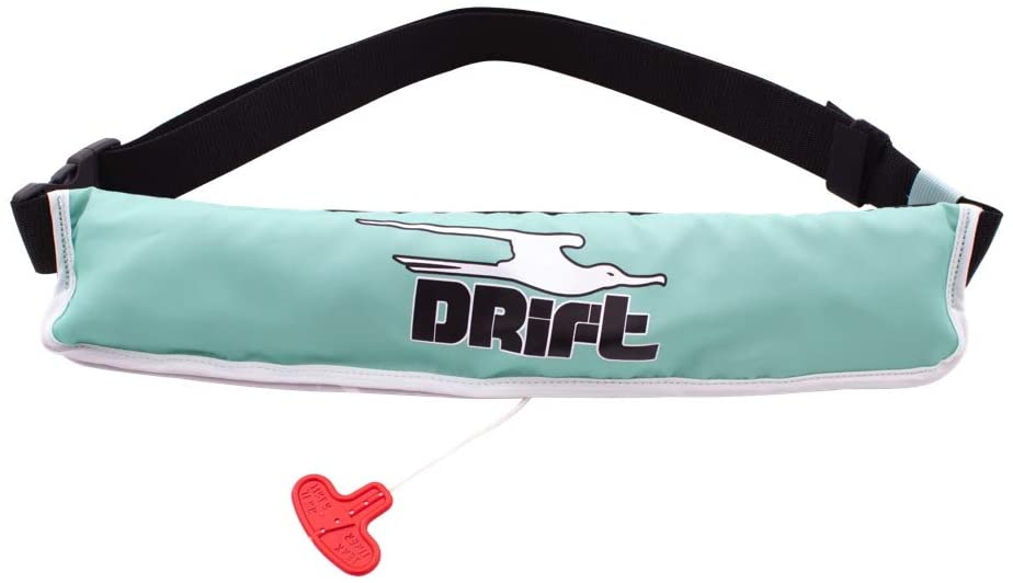 DRift Inflatable Personal Floatation Device Belt Pack, 24 to 52 in Waist, with Bote Drift 11.6 in Inflatable Stand Up Paddle Board SUP w/Accessories Option