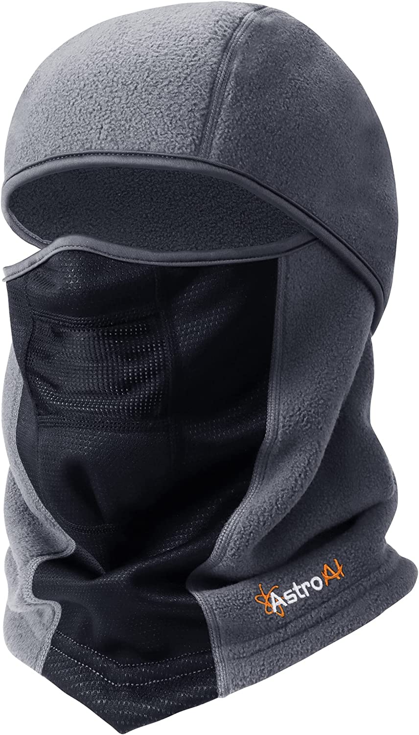 AstroAI Balaclava Ski Mask Winter Fleece Thermal Face Mask Cover for Men Women Warmer Windproof Breathable, Cold Weather Gear for Skiing, Outdoor Gear, Riding Motorcycle & Snowboarding, Gray