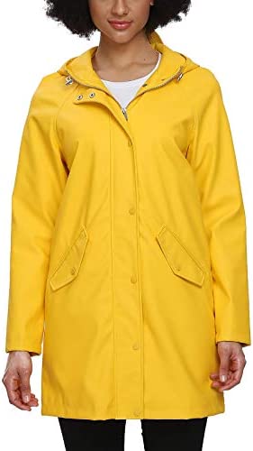 Fahsyee Raincoat Women, Rain Jacket Waterproof Raincoat Hooded Windbreaker Outdoor Long Active