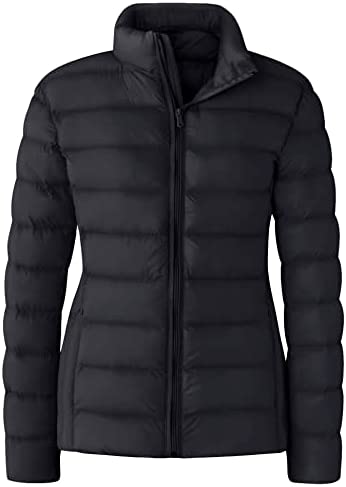 ZSHOW Women’s Packable Puffer Jacket Warm Short Down Alternative Coat Windproof Outerwear Jacket
