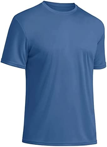BIYLACLESEN Men’s Sun Protection Short Sleeve T-Shirt UPF 50+ Breathable Quick-Dry Performance Shirts Athletic Runing Top