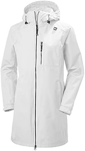 Helly-Hansen Women’s Long Belfast Waterproof Windproof Breathable Raincoat Jacket with Hood