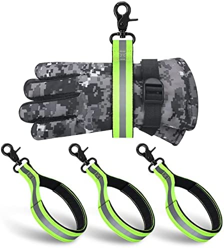 3 Pcs Firefighter Gear Heavy Duty Firefighter Glove Strap with Reflective Trim Fire Gear Accessories