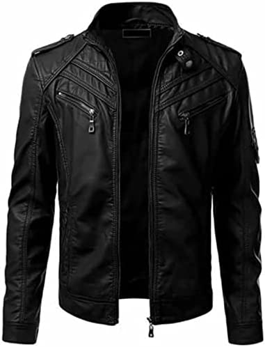 CEKET OUTWEARS Men Leather Jacket – Lambskin Vintage Motorcycle Biker Jacket, Moto Riding & Racing Jacket’s
