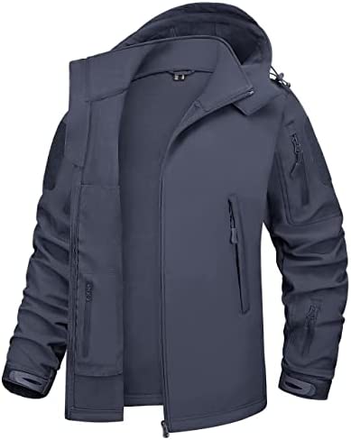 TACVASEN Women’s Athletic Jacket Waterproof Windbreaker Fleece SoftShell Snow Ski Coats with Hood