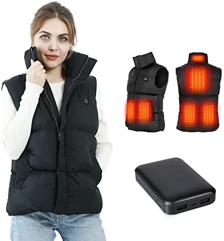 Heated Vest For Womens,TOSOHMK Warming Heated Jacket Rechargeable USB Heated Clothing With Battery Pack Lightweight Included