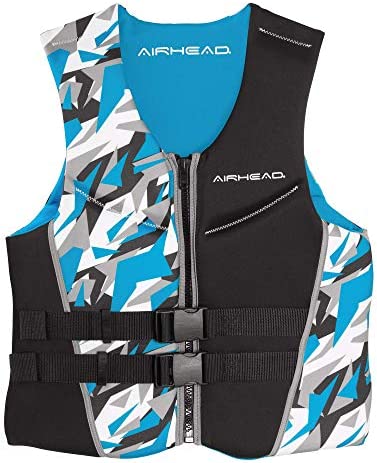 AIRHEAD Men’s Camo Cool Neolite Kwik-Dry Life Jacket, Coast Guard Approved