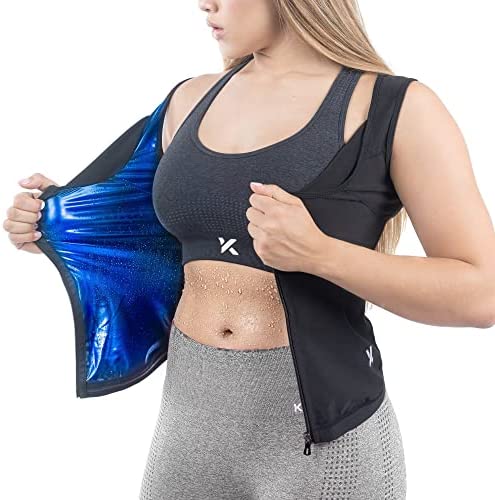 Kewlioo Women’s Zipper Heat Trapping Sweat Enhancing Polymer Vest