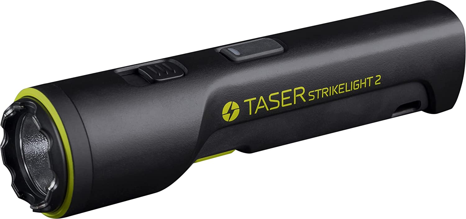 TASER StrikeLight 2 Rechargeable Self-Defense Flashlight | Perfect for Running, Jogging, Pet Walking | Portable, Lightweight, Survival, Outdoors