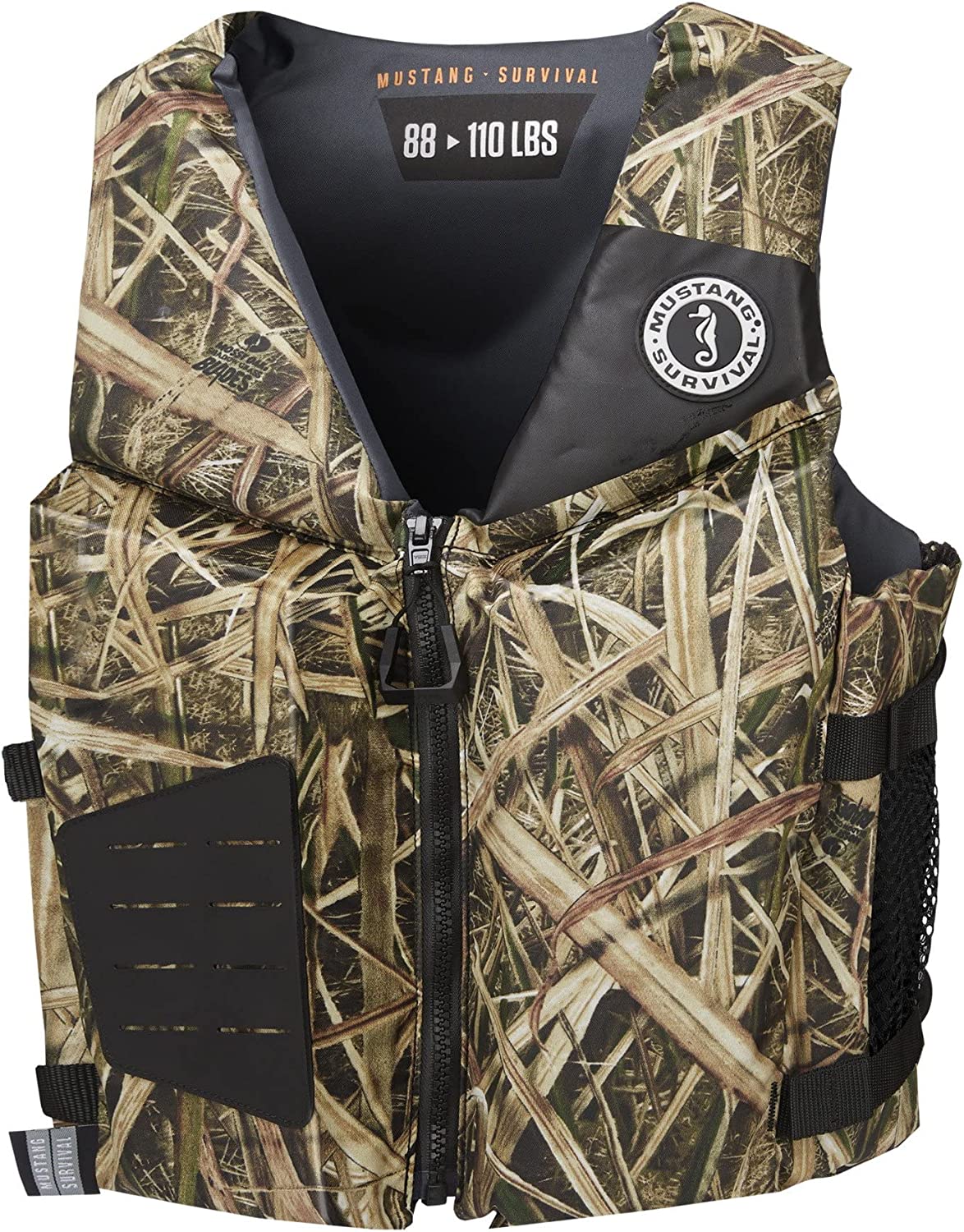 Mustang Survival – Rev Young Adult Foam Vest – Mossy Oak Shadow Grass Blades, Young Adult (88 lbs – 110 lbs)