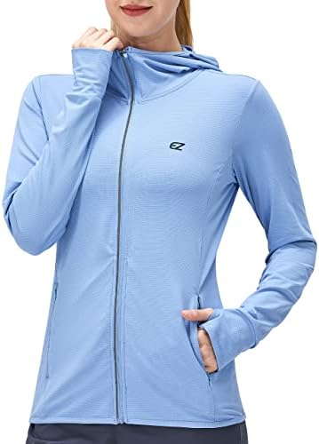 Women’s UPF 50+ UV Sun Protection Clothing SPF Long Sleeve Sun Shirt for Women with Pocket Hiking Outdoor Jacket