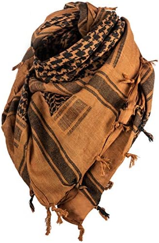 Texas Bushcraft Tactical Shemagh – Authentic Keffiyeh 100% Cotton for your Camping, Hiking and Backpacking Gear