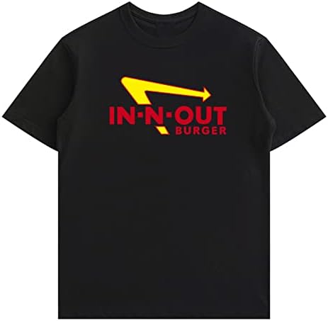 in-n-Out-Shirt Burger Logo for Men Women Classic Short Sleeve Funny Top Tee Soft Cotton Fshion