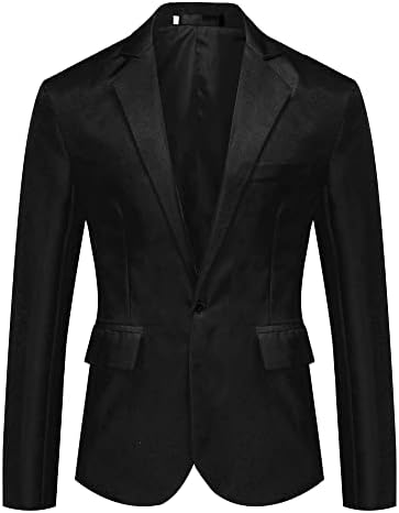 Lars Amadeus Men’s Dress Slim Fit Blazer Lightweight One Button Business Suit Sports Coat