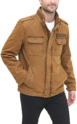 Levi’s Men’s Big & Tall Washed Cotton Military Jacket