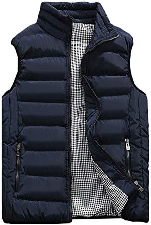 Vcansion Men’s Outdoor Casual Stand Collar Vest Padded Jacket Coat Vest