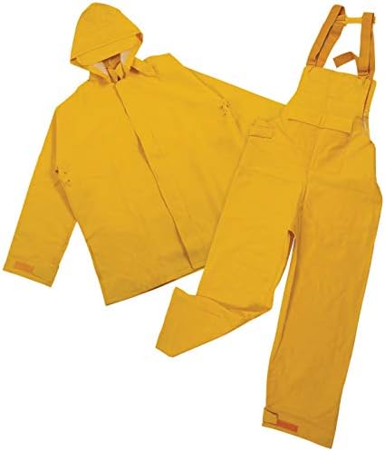 Stansport mens Heavy Duty,bib Commercial Rainsuit Yellow