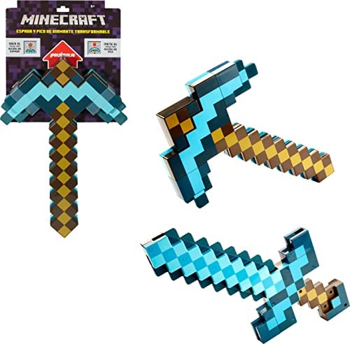 Minecraft Toys, Sword and Pickaxe, Minecraft Game Transforming Kid size Role-play Accessory