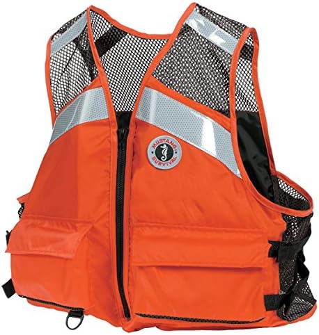 Mustang Survival Industrial Mesh Vest with Solas Reflective Tape