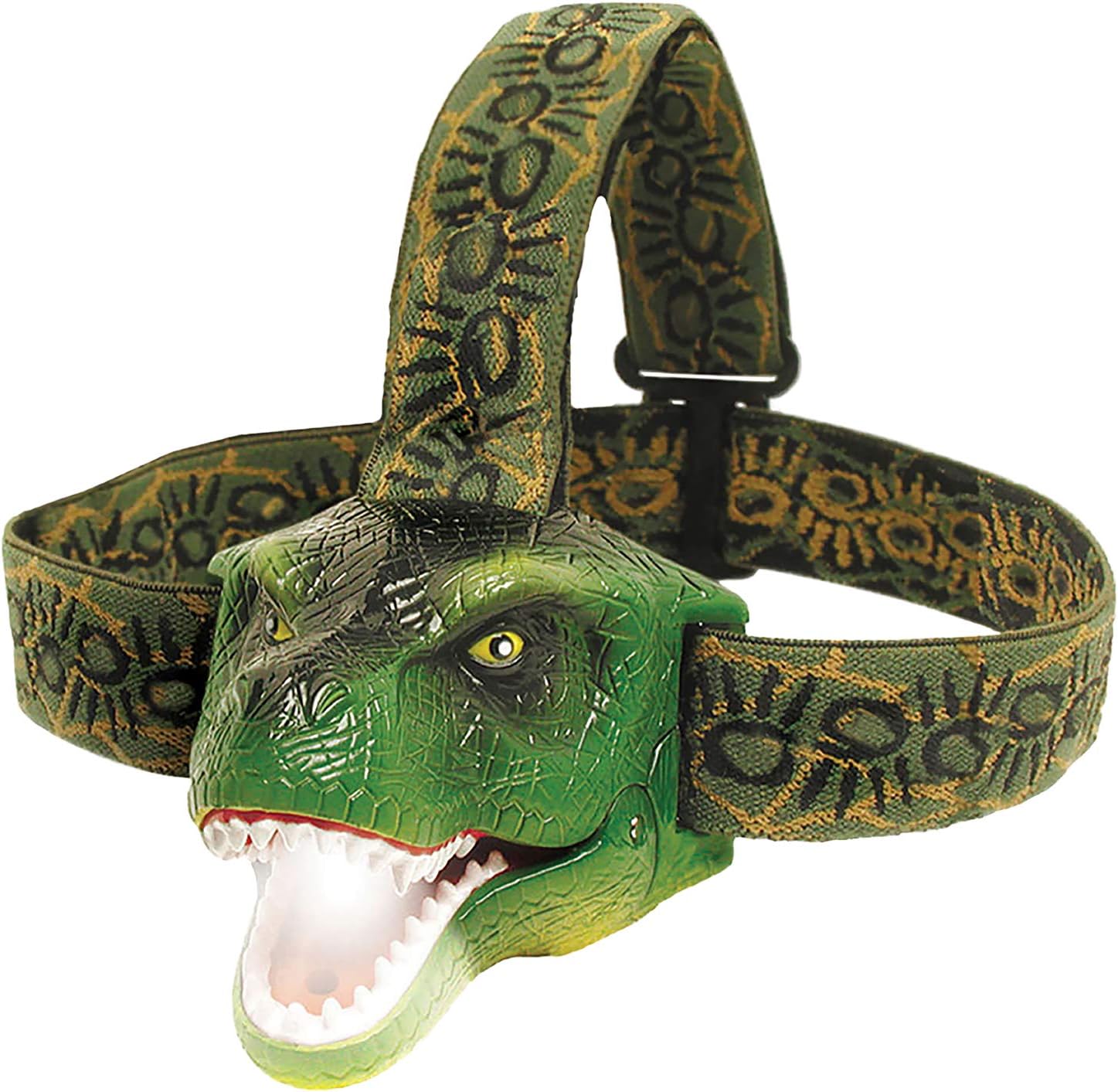 The Original DinoBryte LED Headlamp – T-Rex Dinosaur Head Lamp for Kids | Dinosaur Toy Headlight Flashlight for Boys, Girls, or Adults | Roaring Dino Head Light for Camping, Hiking, Party, or Reading