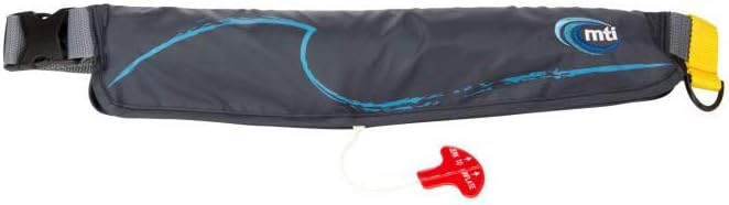 MTI 16G Inflatable Belt Pack Life Jacket – Dark Gray