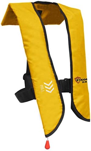 Eyson® Inflatable Life Jacket Life Vest Basic Manual (709 Yellow Manual)