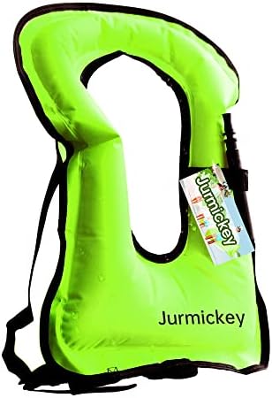 Inflatable Snorkel Vest for Adults, Snorkeling Vest for Kayaking, Buoyancy Vest Swim Jacket for Diving Safety