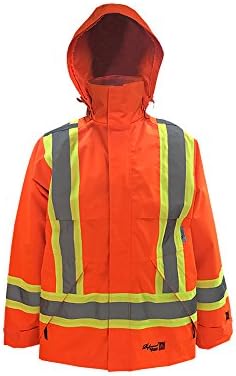 VIKING Professional Journeyman 300D Rip-Stop Fire Retardant Reflective Jacket – Fire Resistant Hi Vis Jackets for Men