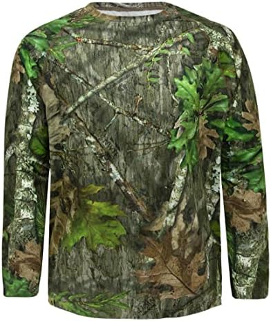 Mossy Oak Men’s Camo Hunting Shirts Long Sleeve