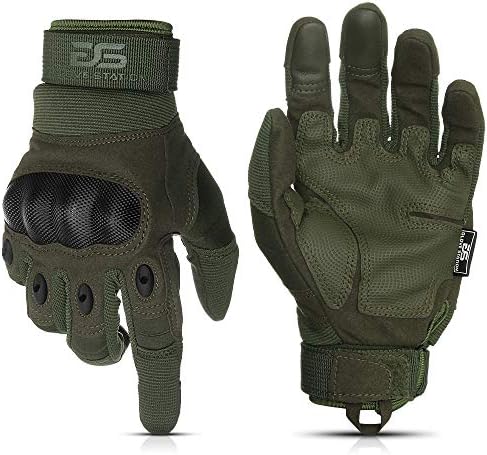 Glove Station – Tactical Shooting Hard Knuckle Gloves for Men and Woman with Touchscreen Fingers – Durable and Comfortable Hand-Gear for Outdoor Work Shooting and Hunting