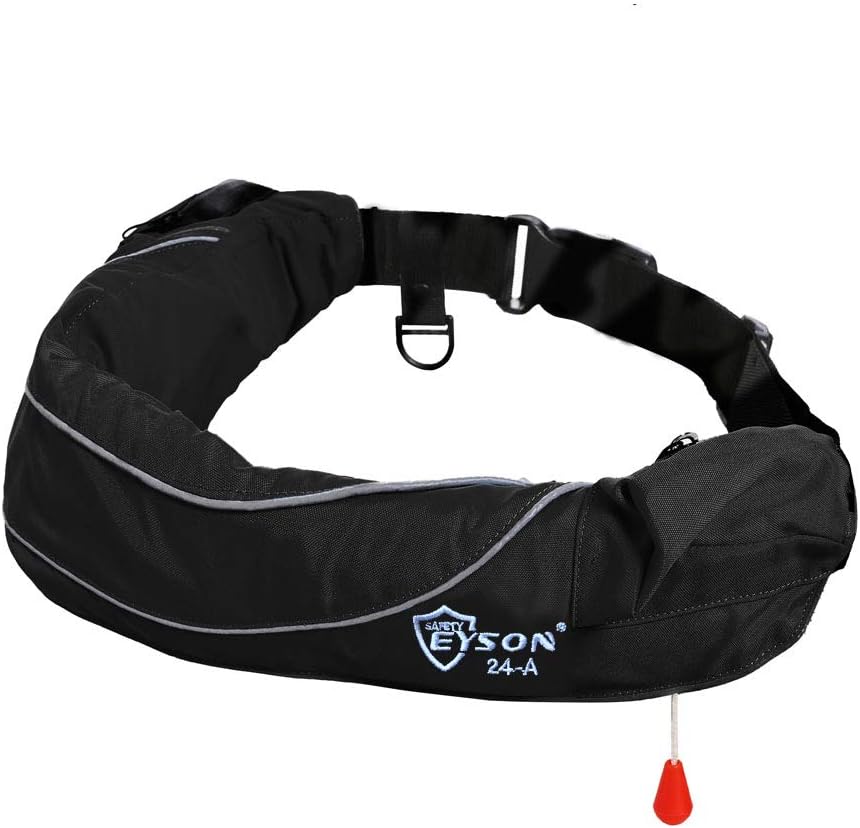 Eyson Inflatable Life Jacket Life Vest Life Ring Belt Pack Waist Bag Automatic