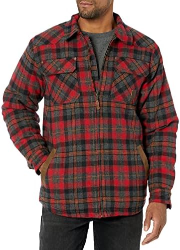 Legendary Whitetails Men’s Tough as Buck Sherpa Lined Flannel Shirt Jacket