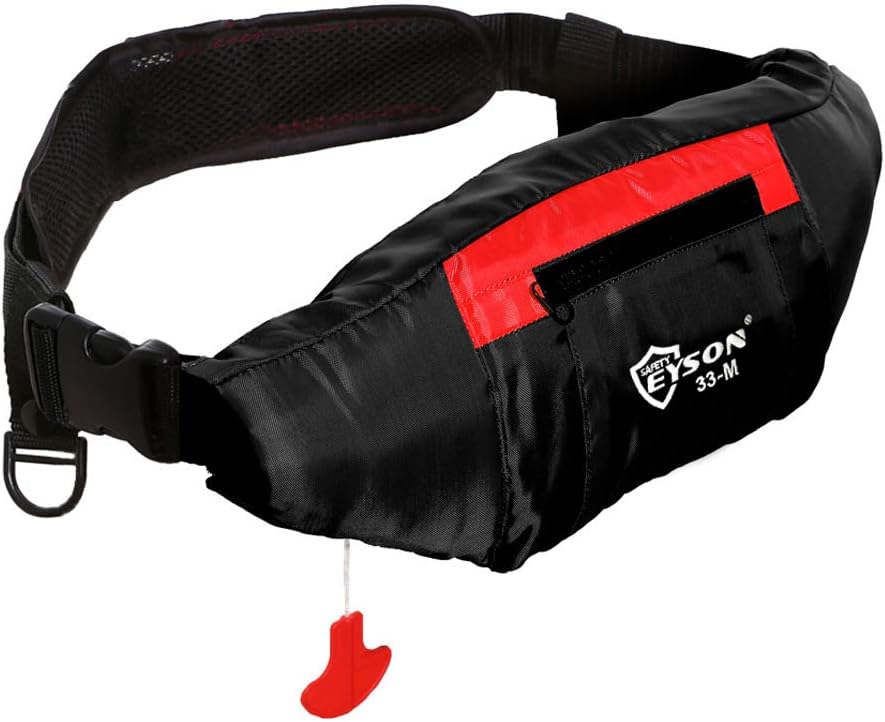 Eyson Inflatable Life Jacket Triangle Waist Bag Manual