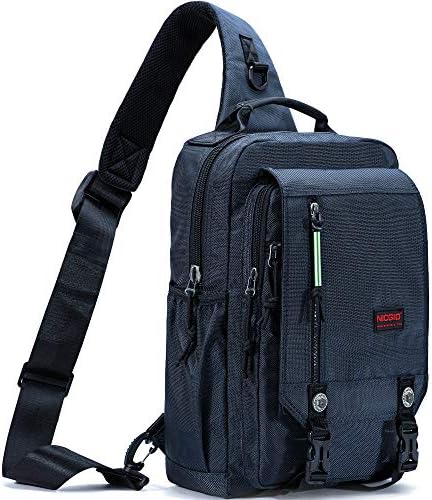 NICGID Sling Bags Chest Shoulder Backpacks, 13.3” 14.1” Laptop Backpack Crossbody Messenger Bag Travel Outdoor Men Women