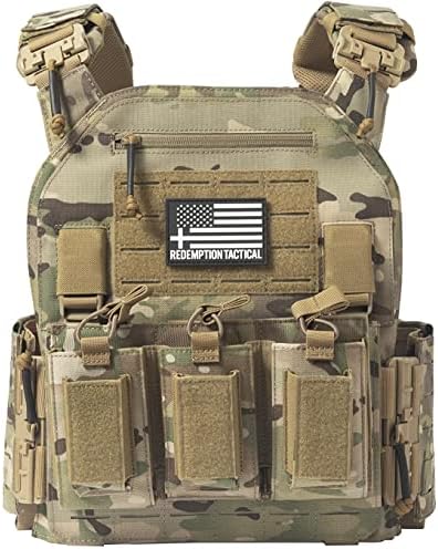 Crusader 2.0 Tactical Molle Quick Release Buckles Vest with Side Cummerbund Pouches and Triple mag Pouch